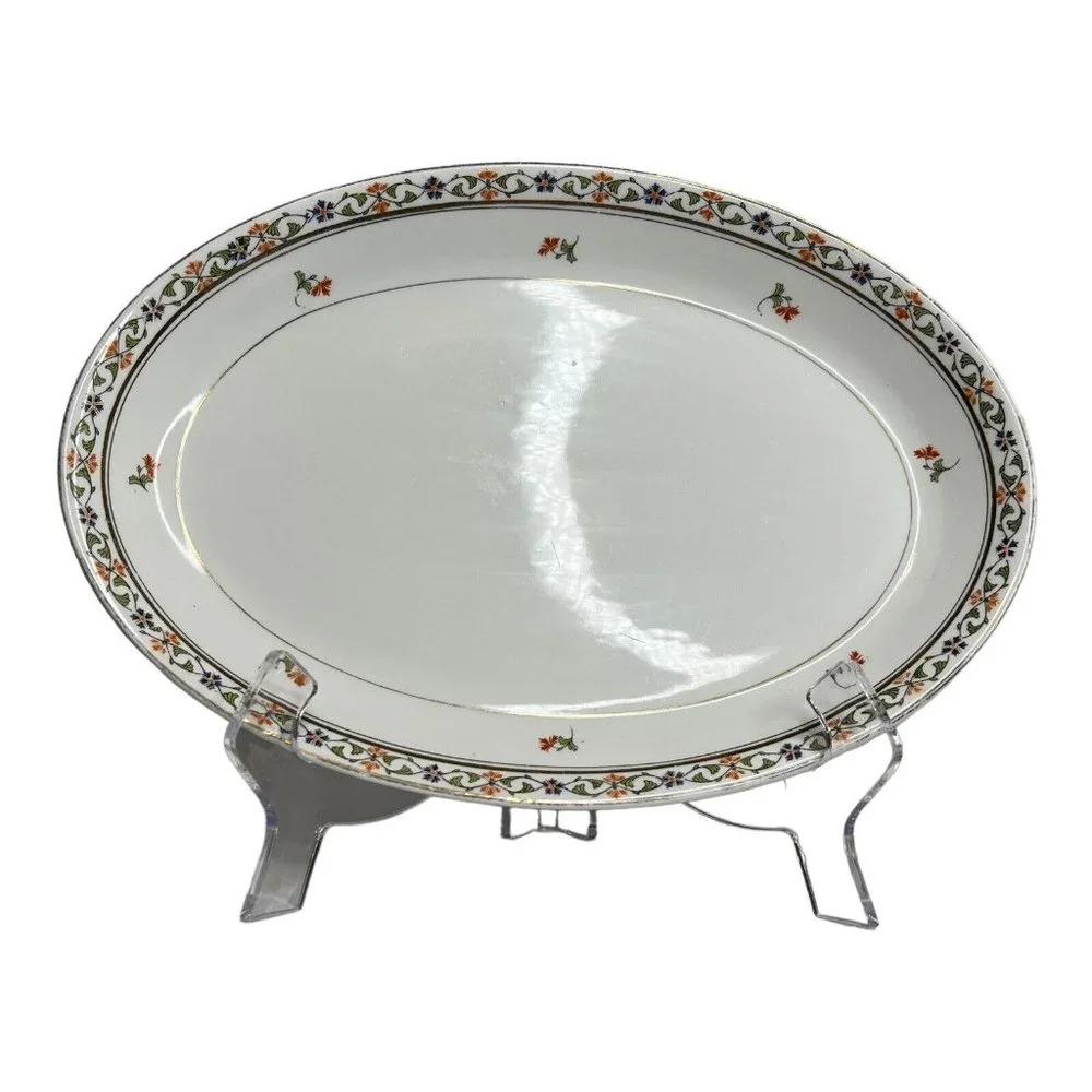 Vintage John Haddock Sons Royal Vitreous England Small Serving Tray Platter 11.5
